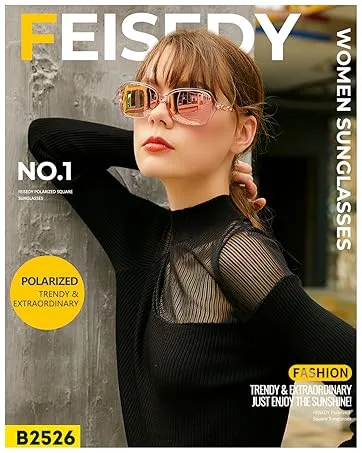 FEISEDY Classic Square Blue Light Blocking Glasses Women Men Trendy Flat Top Computer Eyeglasses B2870 003 Leopard 48 Millimeters - 2526