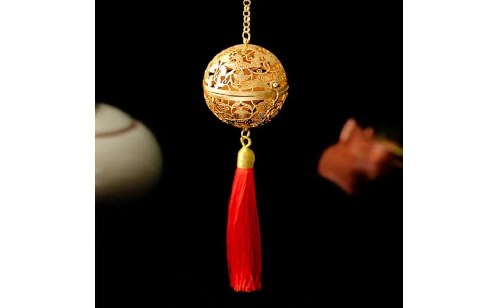 Vintage Cage Locket Pendants Brass Hollow Round Diffuser Cage Locket Aromatherapy Essential Oil Diffuser Charms for DIY Jewelry Making Craft Golden - product information 6