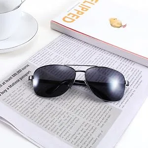 FEISEDY Reader Sunglasses for Men Women Bifocal for Reading Under Sun Glasses B2718 Black 1.5 x - 2718006