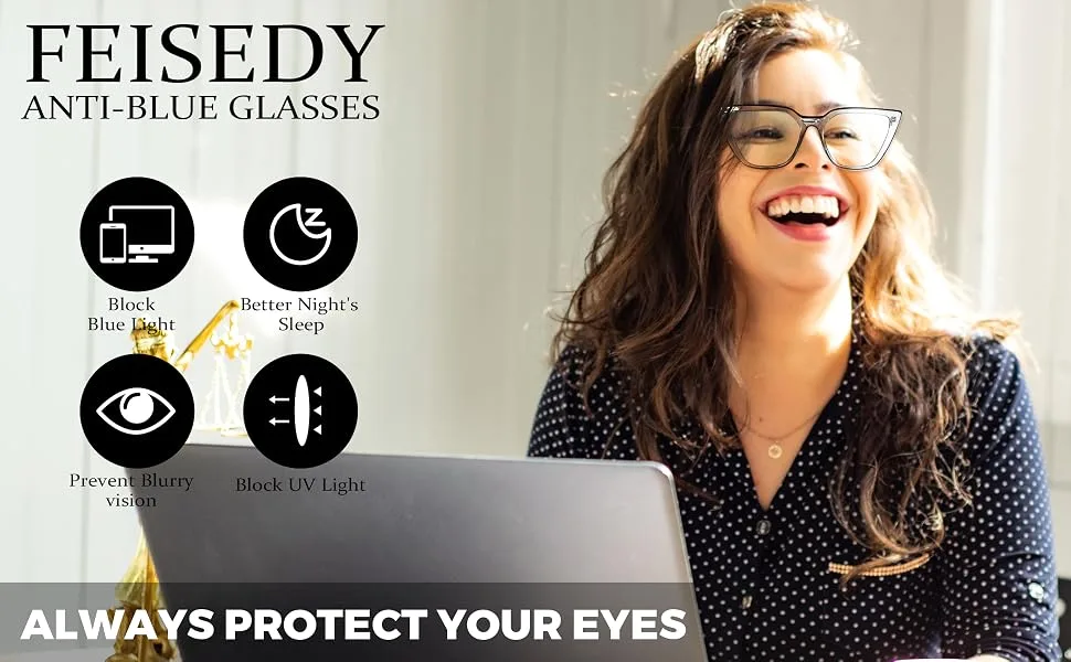FEISEDY Women Cat Eye Blue Light Blocking Glasse Frame Fake Nerd Clear Square Computer Eyewear Anti Eyestrain B2353 Rose Red 51 Millimeters - frame eyeglasses