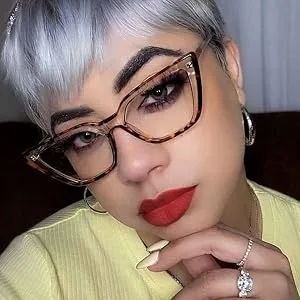 FEISEDY Women Cat Eye Blue Light Blocking Glasse Frame Fake Nerd Clear Square Computer Eyewear Anti Eyestrain B2353 Rose Red 51 Millimeters - glasses frame