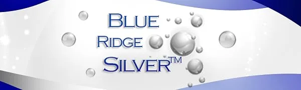 25 ppm 16 oz Colloidal Silver Natural Immune Support Health Supplement - blue ridge silver colloidal silver 10 ppm logo