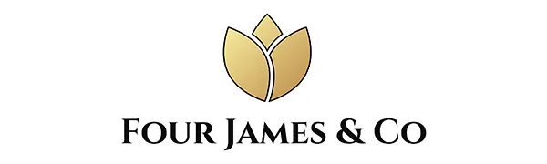 Four James & CO Luxurious Eco-Friendly Soy Wax 6oz Candle with Exquisite Ceramic Artistry (Sea Salt & Sage) SeaSalt & Sage - Four James & CO Luxurious