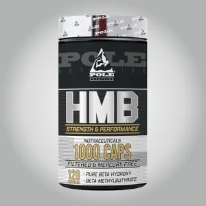 HMB Strength and Performance | Pure Beta-Hydroxy for Heart Health Support Essential for Strength and Performance | 120 Capsules 120 Servings - Pole Nutrition HMB