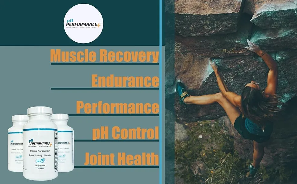 pHAlo pH Performance Plus - Pre Workout Endurance with Post Workout Recovery Decrease Muscle Fatigue and Caffeine Free - muscle recovery, endurance, performance, ph control, joint health