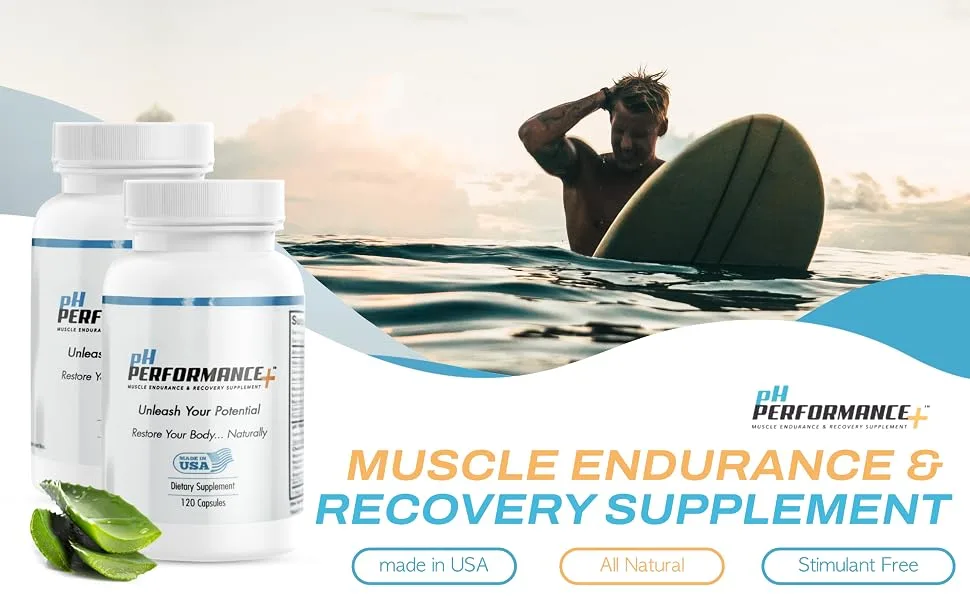 pHAlo pH Performance Plus - Pre Workout Endurance with Post Workout Recovery Decrease Muscle Fatigue and Caffeine Free - ph performance plus muscle endurance and recovery supplement for athletes