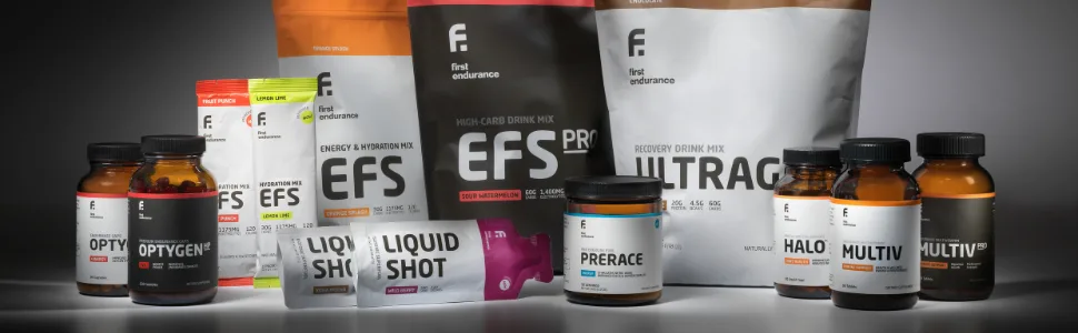 FIRST ENDURANCE EFS Energizing Hydration Mix Fruit Punch (30 Servings) - Isotonic Formula Developed for Athletes and Sports Performance  - first endurance optygen fe optyen hp sports nutrition vo2 max ultagren