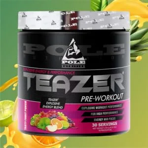 Pre-Workout Powder | Flavoured Maximum Performance Formula | 270 Gram 30 Serving (Watermelon) - Teazer