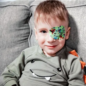 Adhesive Eye Patches for Kids with Lazy Eye Adhesive Bandages for Amblyopia 6 Fun Designs for Boys (Regular Size) 33 - individually wrapped