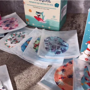 Adhesive Eye Patches for Kids with Lazy Eye Adhesive Bandages for Amblyopia 6 Fun Designs for Boys (Regular Size) 33 - individually wrapped