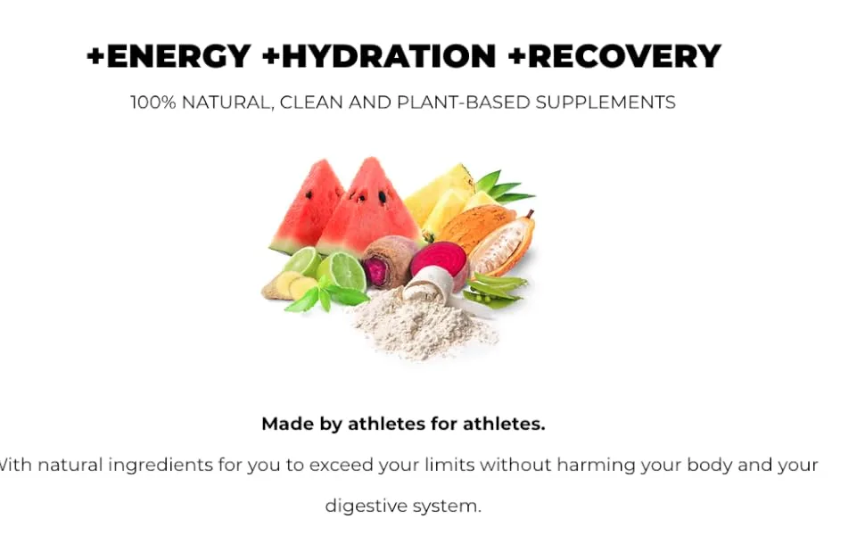 Super Beet - Pre Training Supplement with Nitrate (Beetroot) and Citrulline (Watermelon). Vegan 100% Natural Low carb. Nitric Oxide. 20 portions. 10.58 Oz. - NATURAL SPORTS DRINKS