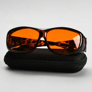Blue Light Blocking Glasses for Men and Women - Tortoise Frame +0.00 Tortoise Frame-100% Blue Light Filter-xm1806 - Reducblu fit over blue light block glasses
