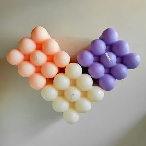 Extra Large Giant Strong Scented Aromatherapy Soy Wax Purple Lavender Bubble Candle - Giant Bubble Candle