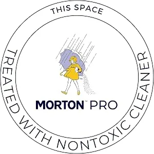 Morton PRO NON-TOXIC BATHROOM CLEANER Salt-Based and Non-Hazardous cleans tough messes stains and dirt odor control with a fresh lemon scent - product information 3