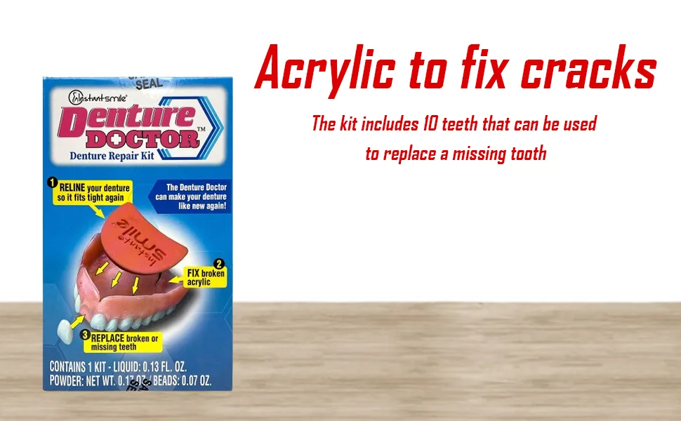 Instant Smile Denture Doctor - Multi Purpose Denture Repair Kit - product information 6