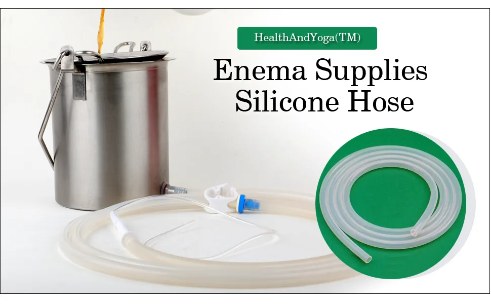 HealthAndYoga Enema Supplies - Silicone Hose - 2 Meter - first-slide