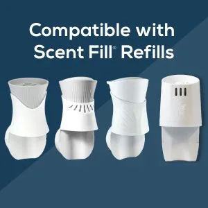 Scent Fill 100% Natural Lavender Plug in Refills Air Freshener Scented Oil Refills 4 Refills + Diffuser - Warmer Compatibility