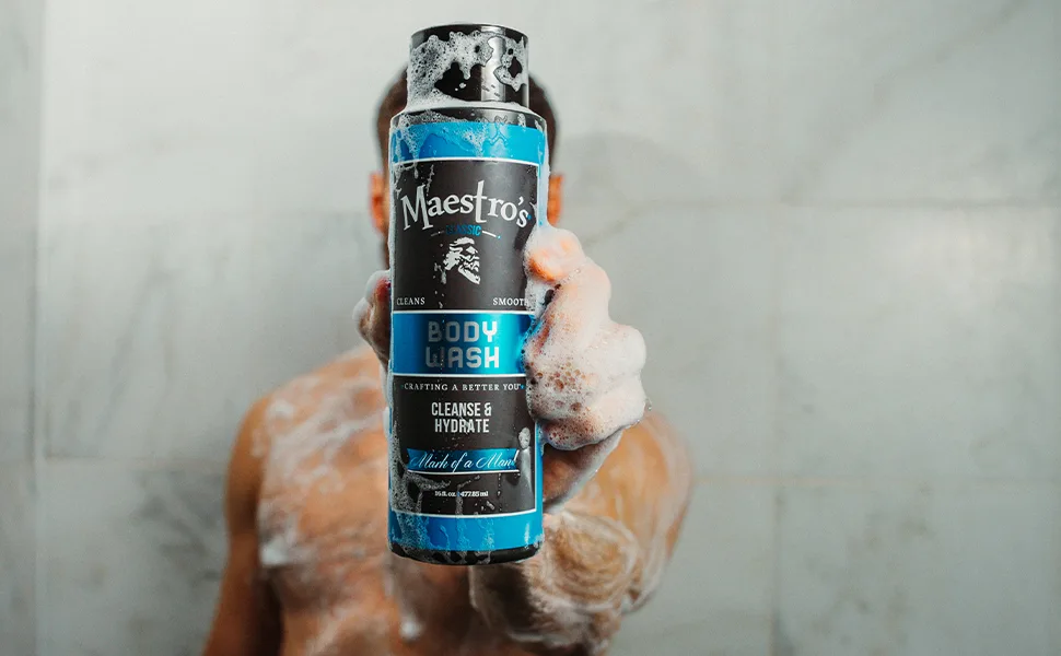 Maestro's Classic BODY WASH - Conditioning Body Wash Cleans and Hydrates Speakeasy Blend 16 Ounce - Maestro