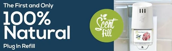 Scent Fill 100% Natural Fresh Peppermint Plug in Starter Kit 4 Refills & Diffuser - 100% Natural Plug In Refill