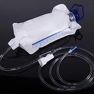 Enema Bag Reusable Kit Colon Enema Cleansing Bag Coffee and Water Colon Cleanse with 10 Replacement Clean Tubes 1200ML - Enema Bag Reusable
