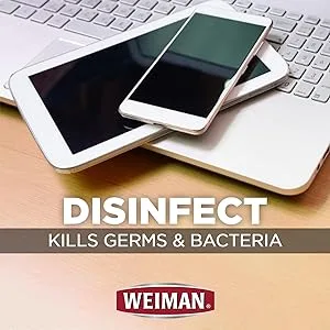 Weiman Disinfecting Electronic Wipes - Safely Clean Your Screen Laptop Computer TV Equipment-Electronic Cleaner Wipes - disinfect