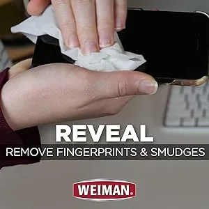 Weiman Disinfecting Electronic Wipes - Safely Clean Your Screen Laptop Computer TV Equipment-Electronic Cleaner Wipes - reveal