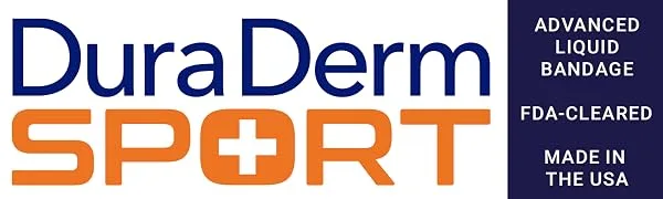 Liquid Bandage for Skin: Waterproof Flexible | Heals Wounds Cuts Scrapes Burns Rashes & Fungal Irritations | Instant Protection & Infection Prevention (5 Sticks) - DuraDerm SPORT Logo Header