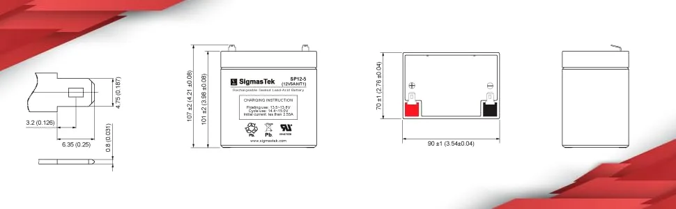 ADT Security Safewatch Pro 2000 Alarm Battery - Background SP12-5T1