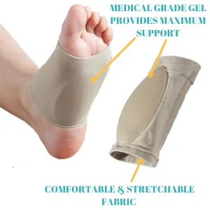 MEDIZED Plantar Fasciitis Therapy Wrap Heel Foot Pain Arch Support Ankle Brace Insole Orthotic (Men Size) - Arch Support Brace