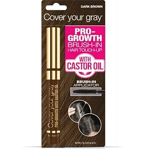 Cover Your Gray Pro-Growth Hair Touch-up with Castor Oil - Jet Black - Castor