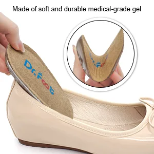 Dr. Foot's Height Increase Insoles Heel Cushion Inserts Heel Lift Inserts for Leg Length Discrepancies (Small (0.5" Height)) - Height Increase Insoles