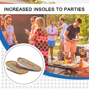 Dr. Foot's Height Increase Insoles Heel Cushion Inserts Heel Lift Inserts for Leg Length Discrepancies (Small (0.5" Height)) - Height Increase Insoles