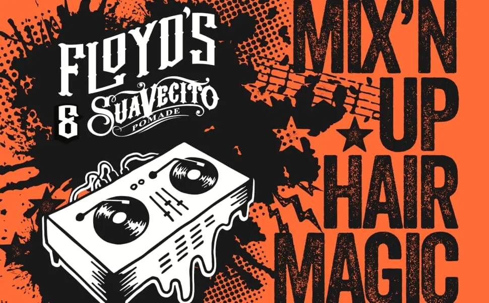 Floyd's 99 Firm Hold Pomade Powered by Suavecito - Strong Hold - Medium Shine - Water Soluble - 4 oz - banner
