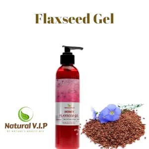 Flaxseed Hair Gel - Water Based Botanical Gel for Natural Hair - Flaxseeed