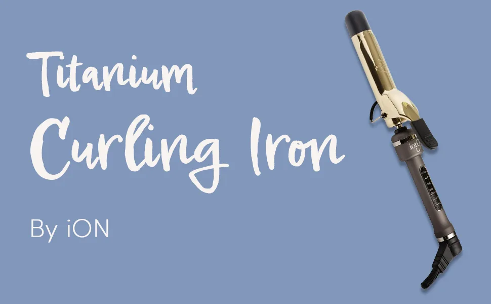 ion Golden Titanium Curling Iron 1-1/4 Inch Durable All Hair Types Dual Voltage 1.25 IN - product information 2