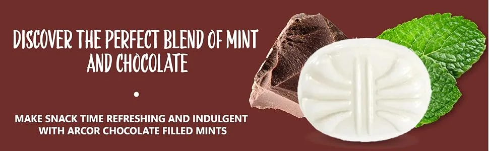 Arcor Chocolate Filled Mints Premium Hard Candy 2 Pound Bag - arcor chocolate filled mints hard candy