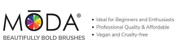 MODA Beautiful Eyes 7 pc Makeup Brush Flip Kit White - moda, royal brush, makeup brushes, beauty, makeup brush set