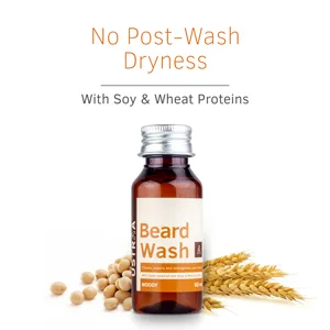 Ustraa Beard Wash for men - 60ml - beard shampoo, beard wash