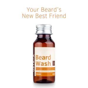 Ustraa Beard Wash for men - 60ml - Beard wash, Beard shampoo, beard cleaner