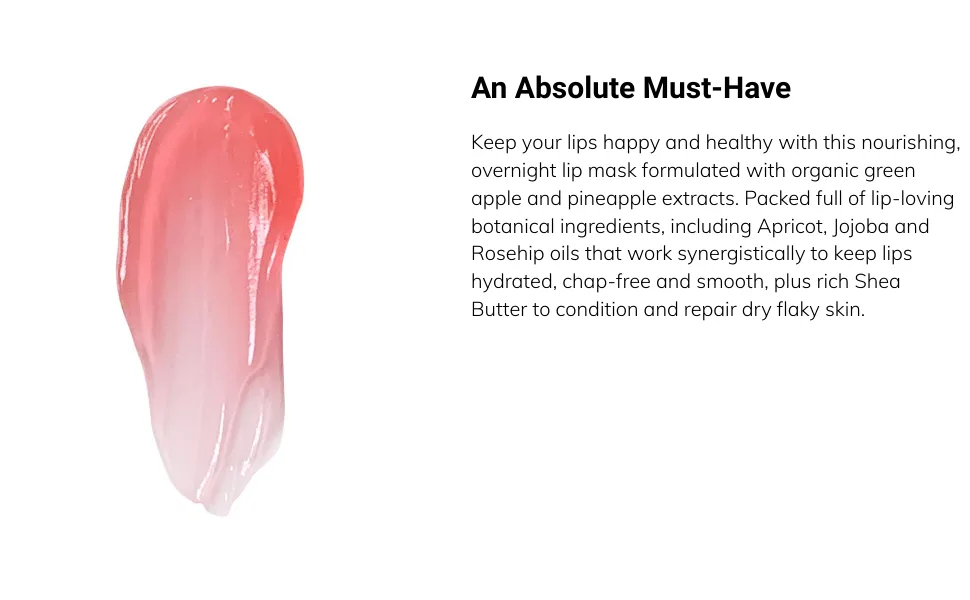 Seraphine Botanicals Apple + Baume - Glow Lip Mask for Intense Hydration 0.51 fl oz - product information 4