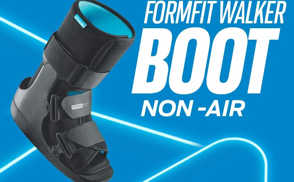 Ossur Formfit Walker Boot (Non-Air) Pneumatic Technology - Medical Grade Walker Boot for Broken Foot Sprained Ankle Strains & Stable Fractures Breathable - (Low Top/Medium) Low Top / Medium - Formfit Walker Boot Non Air