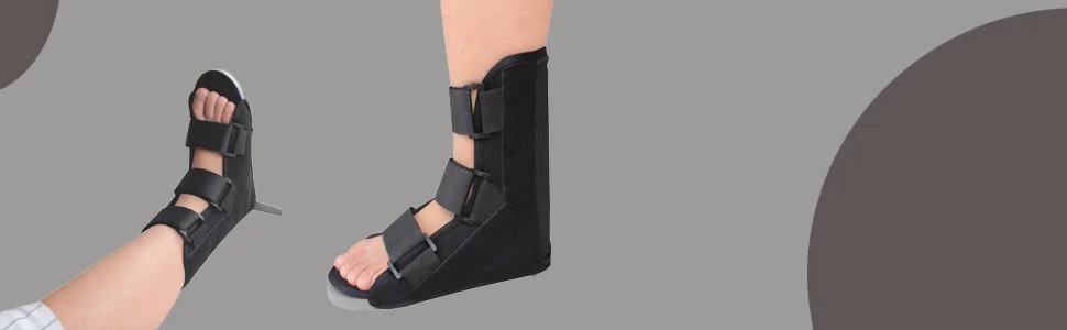 Drop Foot Stabilizer Drop Foot Correction Brace Shoes Night Splint Varus Orthoses Ankle Support for Sleeping Fracture Recovery (M) - ankle fracture brace boot