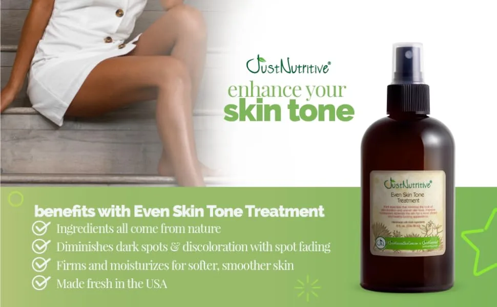 Just Nutritive Even Skin Tone Treatment | The Best Skin Tone Treatment for Your Body - header