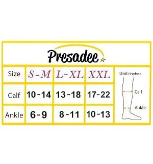 NEW Open Toe Knee Length Zipper Up Compression Hosiery Calf Leg Support Stocking Beige L/XL - product information 6