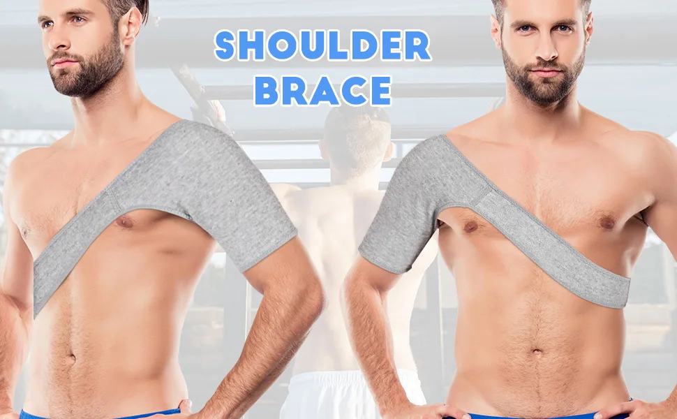 Healifty Shoulder Brace Rotator Cuff Support for Men Women Shoulder Compression Sleeve Orthopedic Care Shoulder Brace Wrap for 9.1 * 18.7inch - product information 2