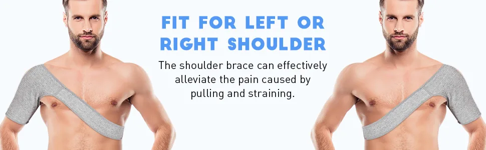 Healifty Shoulder Brace Rotator Cuff Support for Men Women Shoulder Compression Sleeve Orthopedic Care Shoulder Brace Wrap for 9.1 * 18.7inch - product information 7