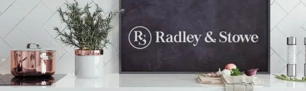 Radley & Stowe Angle Broom & Dustpan Set with Dual-Textured Bristles (Grey) - banner
