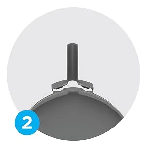 Radley & Stowe Angle Broom & Dustpan Set with Dual-Textured Bristles (Grey) - step 2