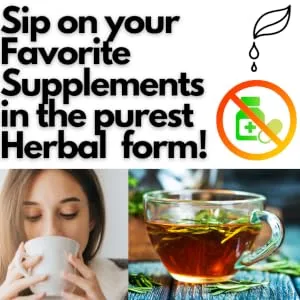 Skinny Tea Herbal Supplement with 10 Herbal Key Ingredients with Yerba Mate for Cleanse & Detox - Herbal Supplements Liquid