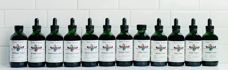 Vitanica Bitters Tonic Liquid Digestion Supplement Digestion Support Alcohol Free Vanilla Orange Vegan 4 Ounce (Bitters Tonic) - Tasty Tonics